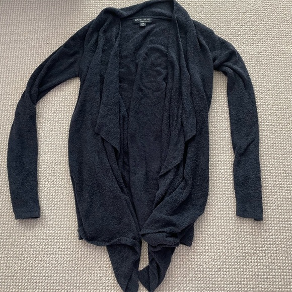 Barefoot Dreams Cozy Chic Lite Island Wrap Navy Blue S/M - Picture 4 of 6